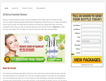 Tablet Screenshot of iqdermaessentials.com